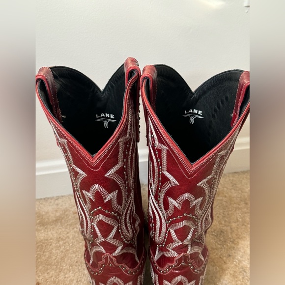 Red cowgirl boots size 10 - Picture 5 of 8